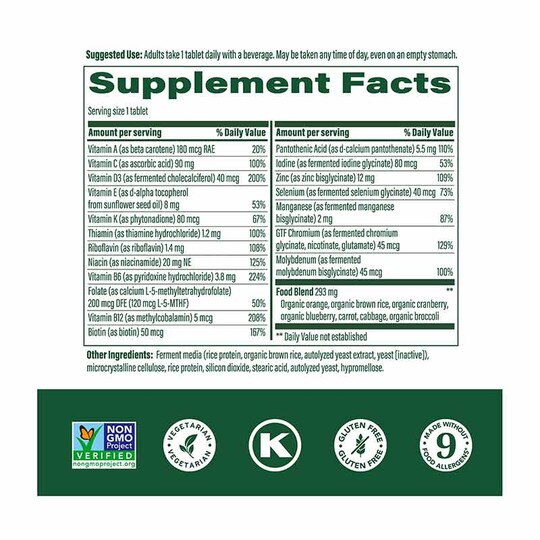 Men's 55+ One Daily Multivitamin, MGF